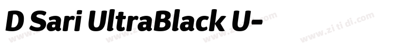 D Sari UltraBlack U字体转换